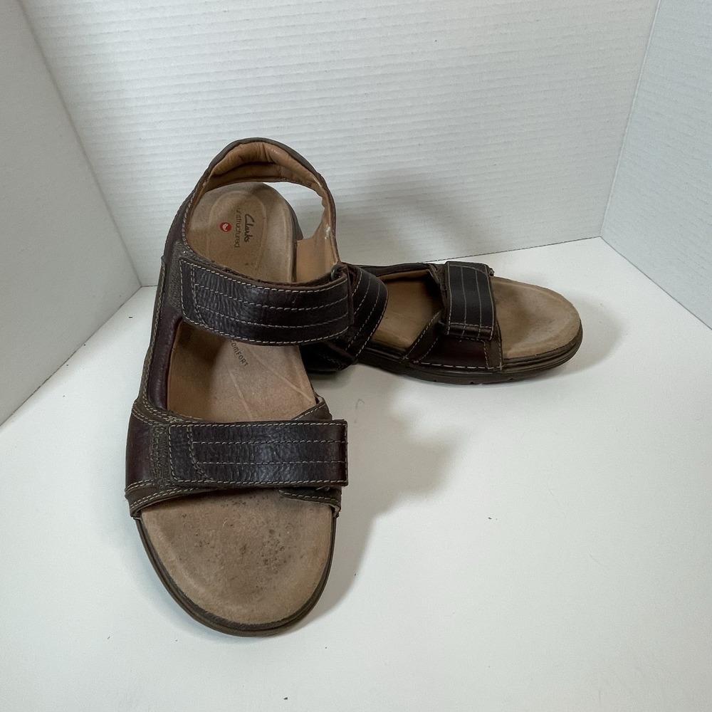 Clarks Mens Clarks Un Nature trek Brown Sandal - Comfortable US 12 M
